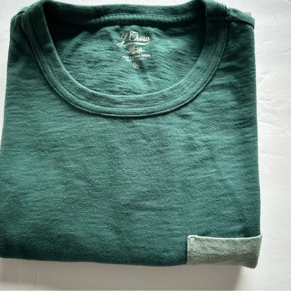 J.crew Men Slub cotton pocket T-shirt in colorblock | Size M